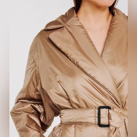 MAX MARA The Cube Greenco Cameluxe padded coat, caramel - Picture 14 of 15